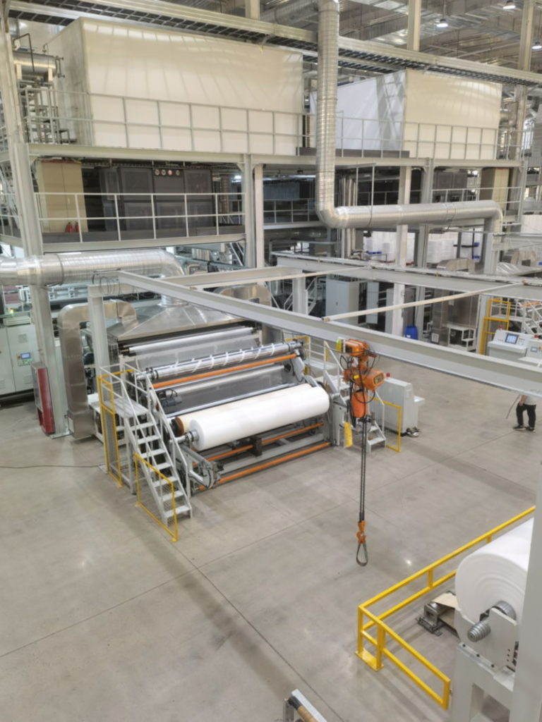 nonwoven machine for geotextile fabric